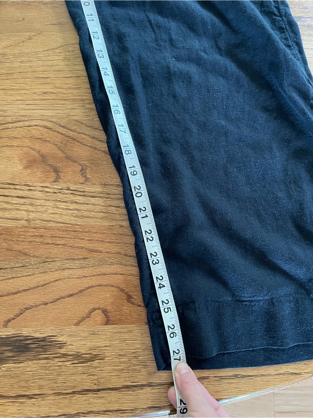 Abercrombie & Fitch Curve Love A&F Tailored Linen-Blend Wide Leg Pant - Picture 9 of 13